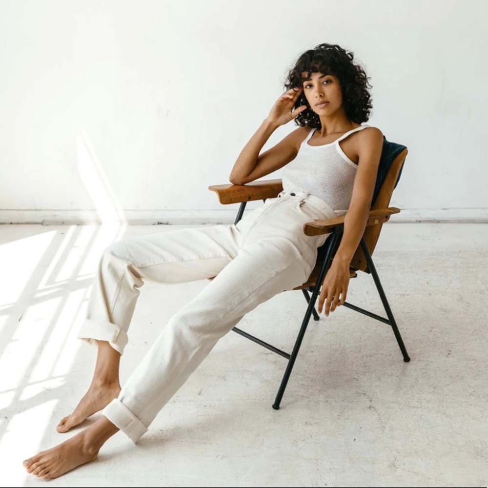 Imogene + Willie Catherine Natural Wash Selvage Sz 31
